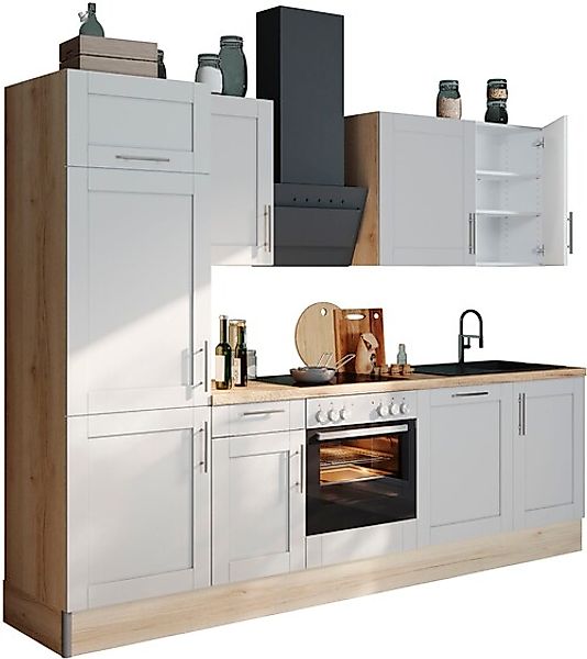 KOCHSTATION Küche »KS-Ahus«, 280 cm breit,wahlweise mit E-Geräten,MDF Front günstig online kaufen