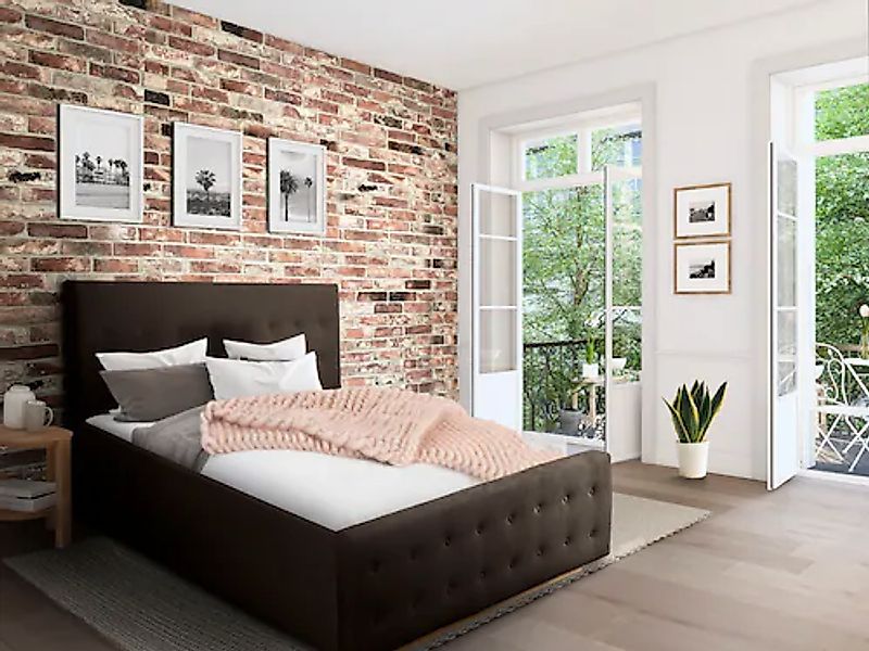 Home affaire Polsterbett "Vaine" in 5 Breiten, auch in Länge 220 cm, incl. günstig online kaufen