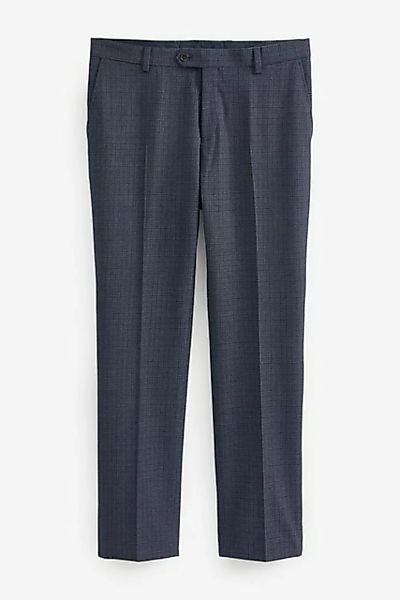 Next Anzughose Tailored Fit karierte Anzughose aus Wollgemisch (1-tlg) günstig online kaufen