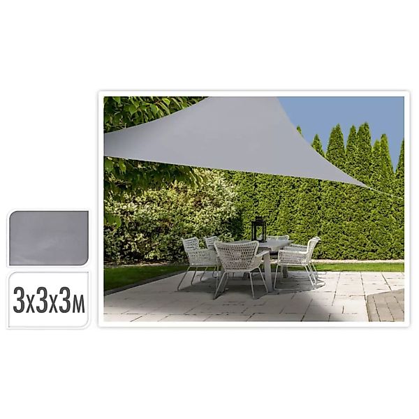 Progarden Sonnensegel 3x3x3 M Grau Dreieckig günstig online kaufen