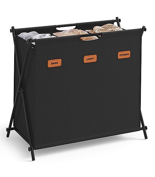 SONGMICS Wäschekorb, Wäschesammler 135 Liter, Wäschebox, klappbares X-Geste günstig online kaufen