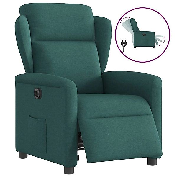 vidaXL Relaxsessel Elektrisch Dunkelgrün Stoff 3303120 günstig online kaufen
