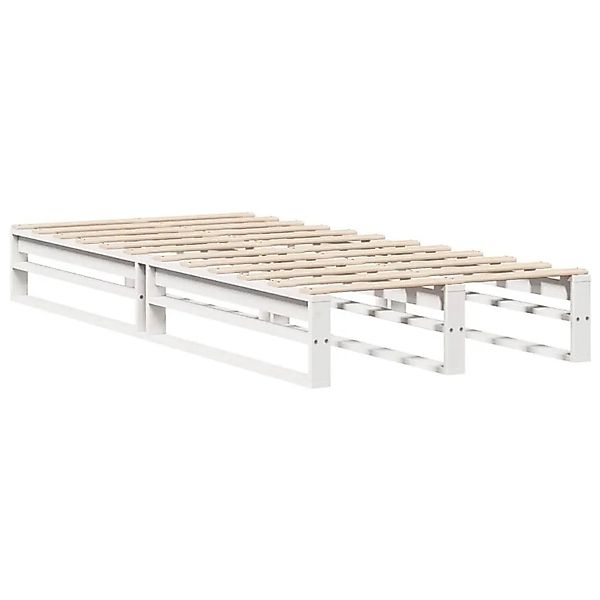 vidaXL Massivholzbett ohne Matratze Weiß 75x190 cm Kiefernholz 850858 günstig online kaufen
