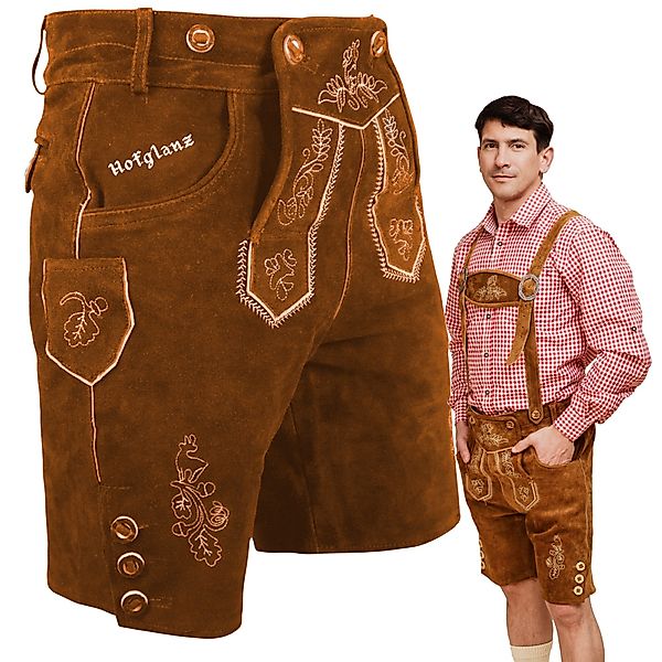 HOFGLANZ Trachtenlederhose Herren Lederhose, traditionelle Trachtenhose günstig online kaufen
