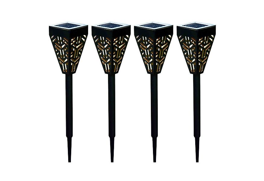 HTI-Living LED Solarleuchte Solarfackel 4er Set Soley, Gartenstecker Solarl günstig online kaufen