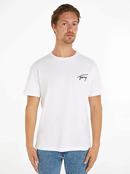 Tommy Jeans T-Shirt TJM REG SIGNATURE TEE EXT mit aufgesticktem Signatur-Lo günstig online kaufen