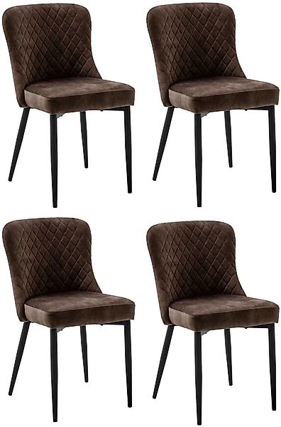 MCA furniture 4-Fußstuhl »ABOSHI Esszimmerstuhl (4er Set)«, (Set), 4 St., V günstig online kaufen
