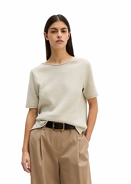 Marc OPolo Kurzarmpullover "aus Organic-Cotton-Leinen-Mix" günstig online kaufen
