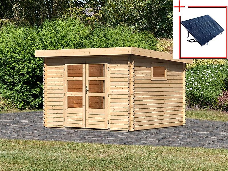 Karibu "Trittau 3" 40 mm Wandstärke, mit Fenster günstig online kaufen