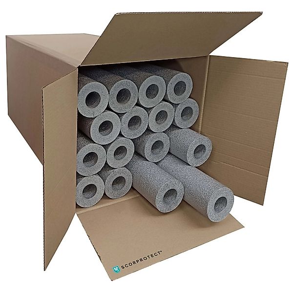 Scorprotect Karton Graue PE Rohrisolierung Angeschlitzt 42 X 25 X 1 Meter günstig online kaufen