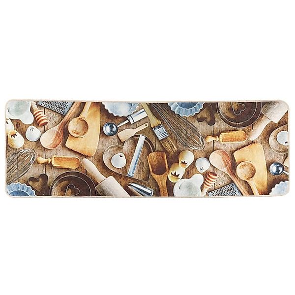 vidaXL Küchenteppich Mehrfarbig 60x180 Cm Waschbar Rutschfest 1928355 günstig online kaufen