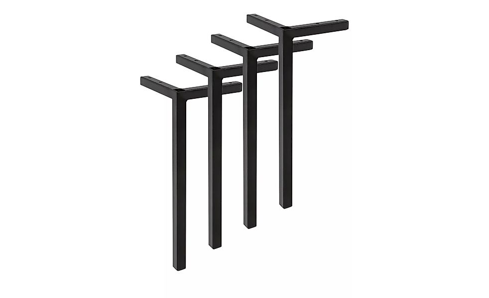 4er Fuß-Set - schwarz - 10,5 cm - 28 cm - 10,5 cm - Badaccessoires - Möbel günstig online kaufen