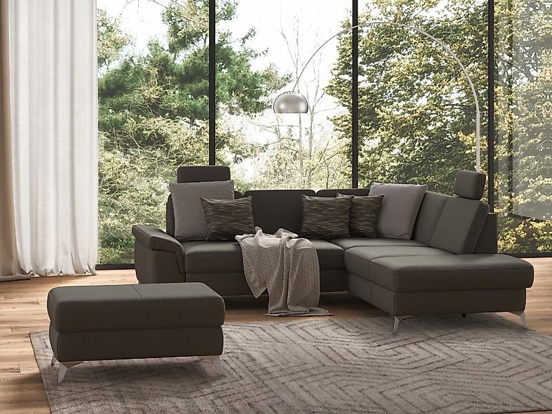 sit&more Ecksofa "Padua L-Form", inklusive Sitztiefenverstellung, Armteilfu günstig online kaufen