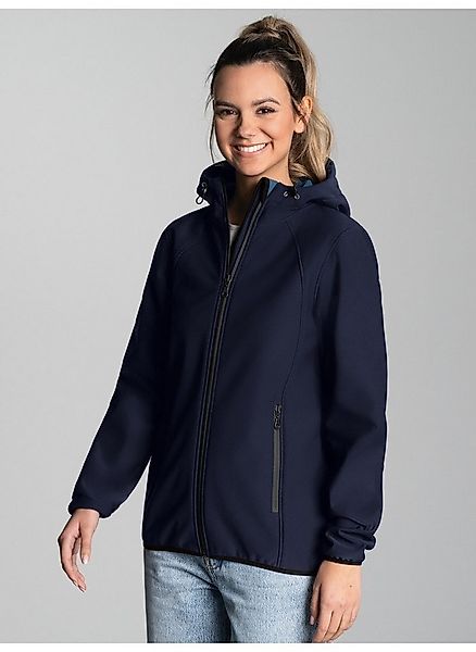 Trigema Softshelljacke TRIGEMA Taillierte Softshell–Kapuzenjacke (1-St) günstig online kaufen