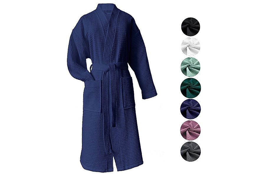 heimtexland Bademantel Reisebademantel Saunamantel Waffelpique Bademantel, günstig online kaufen