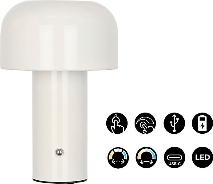 OTTO home LED Tischleuchte »Ronno« LED-Modul 1 Stk. warmweiß - kaltweiß LED günstig online kaufen