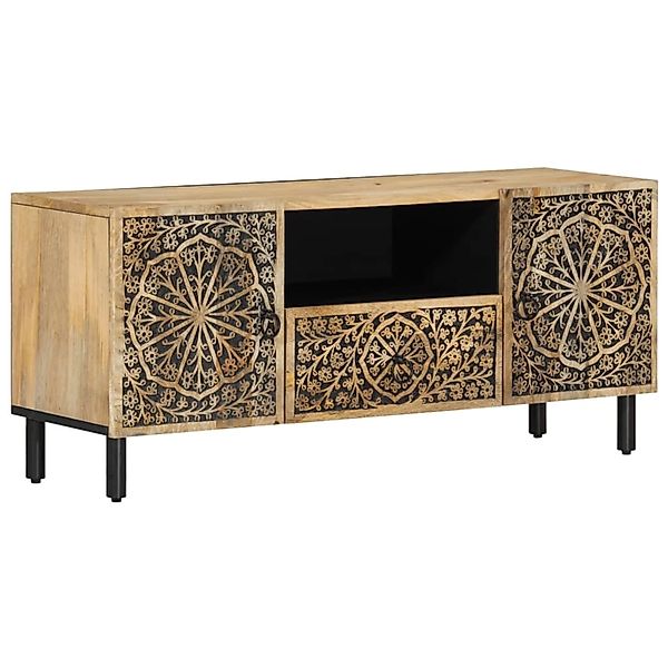 vidaXL TV-Schrank 105x33x46 cm Massivholz Mango  Modell 2 günstig online kaufen
