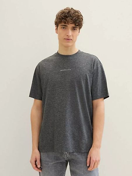 TOM TAILOR Denim T-Shirt Melange T-Shirt günstig online kaufen