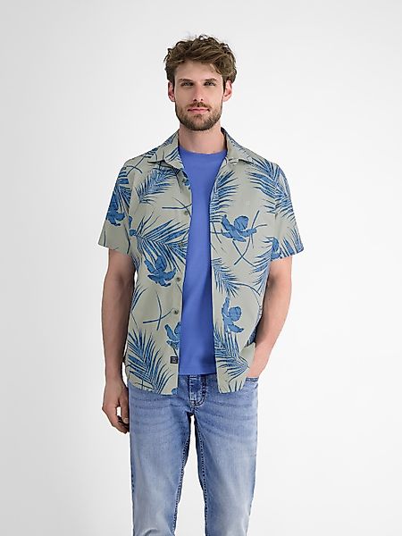 LERROS Kurzarmhemd "LERROS Kurzärmeliges Herrenhemd, Hawaiian-Style" günstig online kaufen