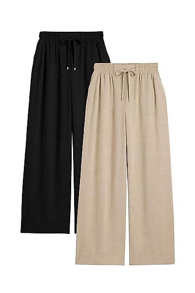 LIPSY Palazzohose 2er-Pack Lipsy Hosen mit weitem Bein, Kurzgröße (2-tlg) günstig online kaufen
