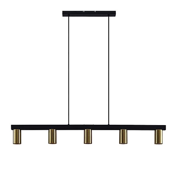 Lindby Pendelleuchte Baliko 9627625 Modern in Schwarz aus Metall 5-flammig günstig online kaufen