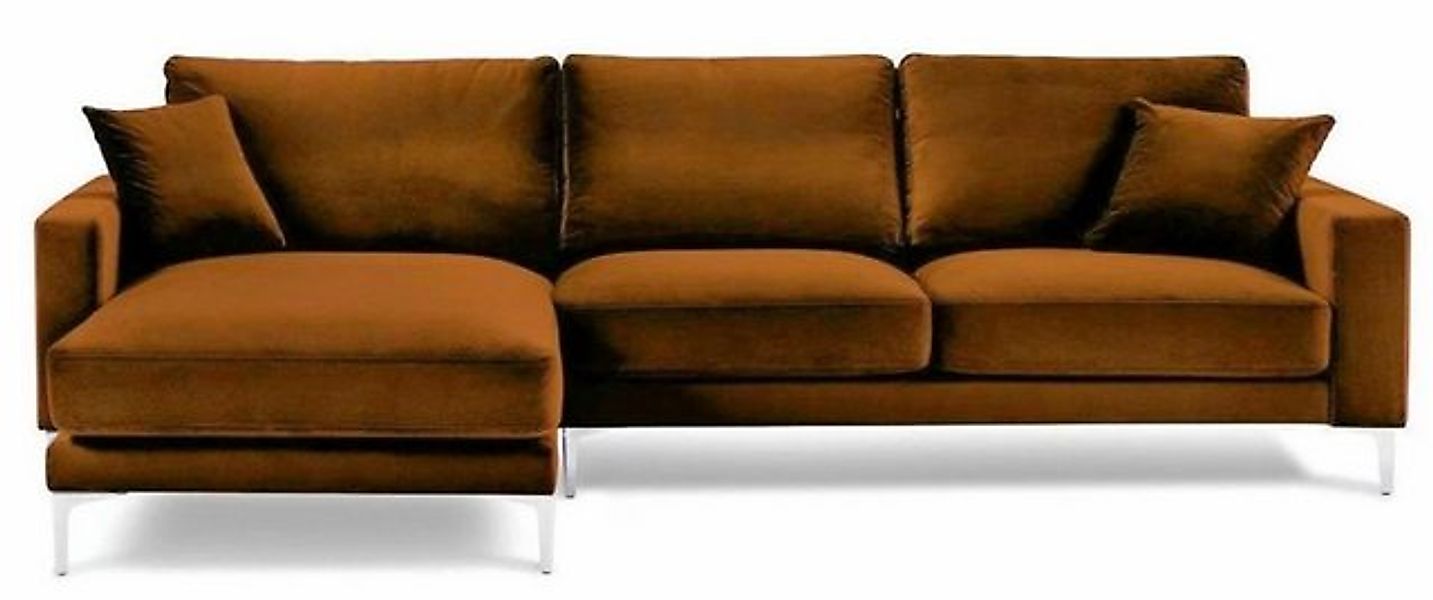 JVmoebel Ecksofa Orange Stoff Wohnzimmer Couchen Polster Sofa Sofas Orange günstig online kaufen