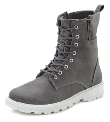 LASCANA Schnürstiefelette zum Schnüren, modische Optik im Combat Look, Reiß günstig online kaufen