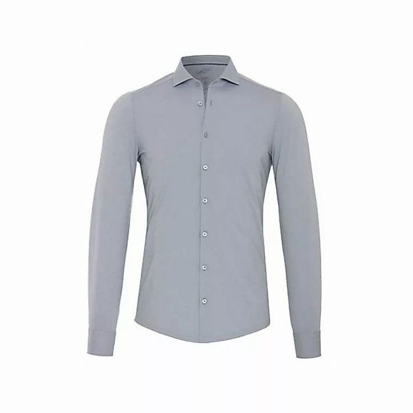Pure Langarmhemd grau regular fit (1-tlg) günstig online kaufen