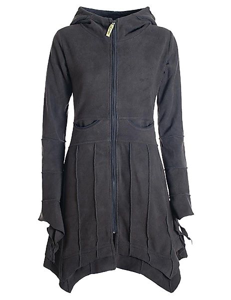 Vishes Kurzmantel Fleecemantel Cardigan Zipfelkapuzenjacke Hooded günstig online kaufen