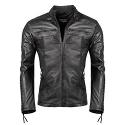 PAULGOS Lederjacke Herren Jacke Übergangsjacke Biker günstig online kaufen