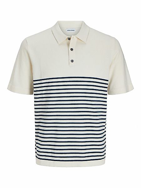 Jack & Jones Kurzarmpullover JJEEMIL KNIT RELAXED POLO SS SN mit Polo Krage günstig online kaufen