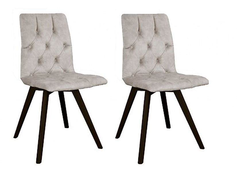 andas Esszimmerstuhl »Rania«, (Set), 2 St., Samtvelours, mit Massivholzbein günstig online kaufen