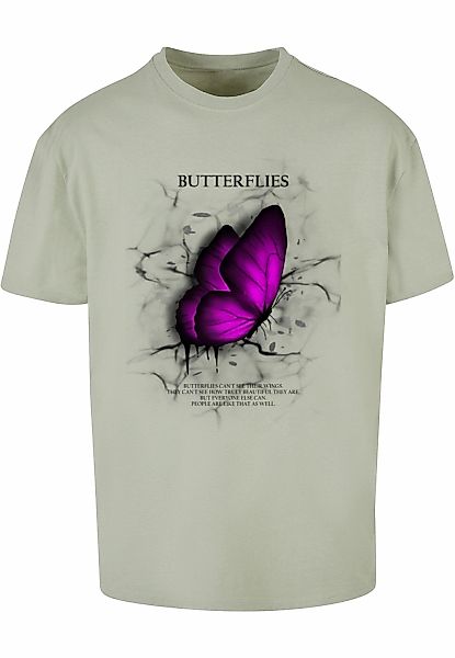 Merchcode T-Shirt "Merchcode Herren Butterflies Heavy Oversized Tee", (1 tl günstig online kaufen