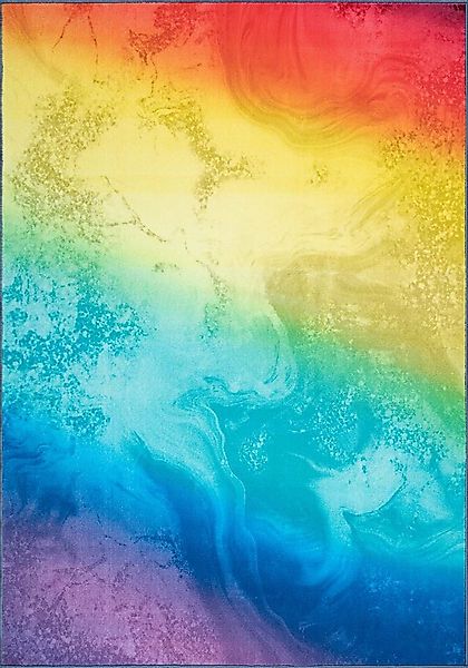 TaraCarpet Teppich Kurzflorteppich TaraCarpet Rainbow moderner Teppich in R günstig online kaufen