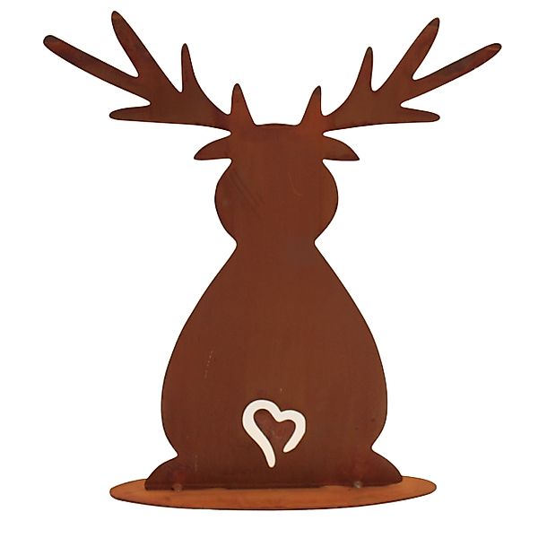 Rostikal Weihnachtsfigur Weihnachtsdeko Elch Deko Gartendeko günstig online kaufen