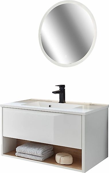 Home affaire Badmöbel-Set "Studio Line, Bad im modernen Design, 2-teiliges günstig online kaufen