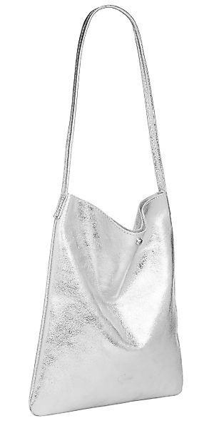 Caspar Schultertasche Mittelgroßer Leder Shopper Damen günstig online kaufen