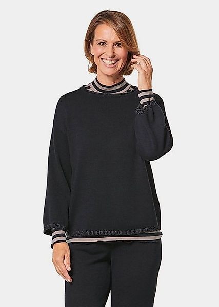GOLDNER Strickpullover Pullover mit leichten U-Boot-Ausschnitt günstig online kaufen