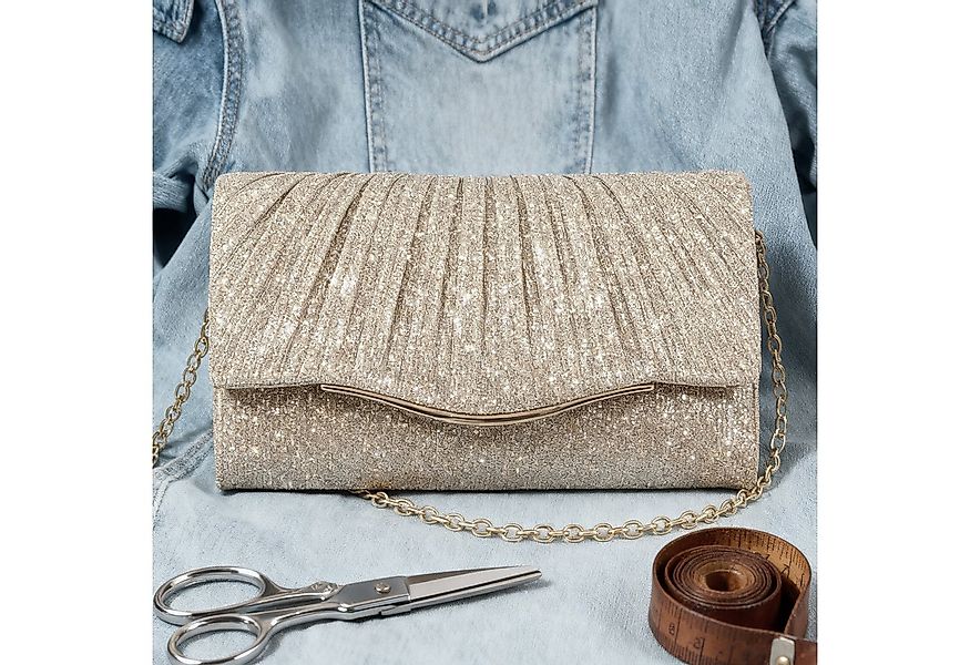 MODFU Abendtasche Funkelnde Handtasche Damen Kosmetik-Etui Crossbody (Kompa günstig online kaufen