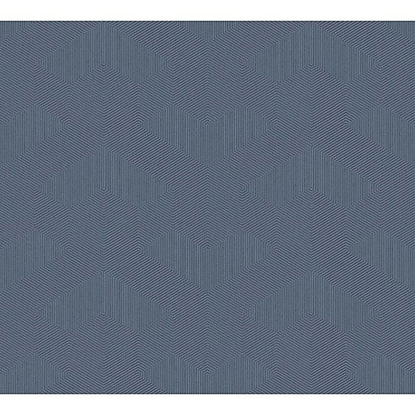 Livingwalls Tapete Grafisches Motiv Blau 53 cm x 10,05 m AS-389644 günstig online kaufen