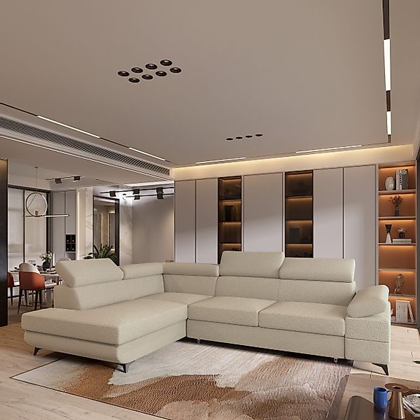 Masseno Ecksofa FAVIEN mit Schlaffunktion L-Form, günstig online kaufen