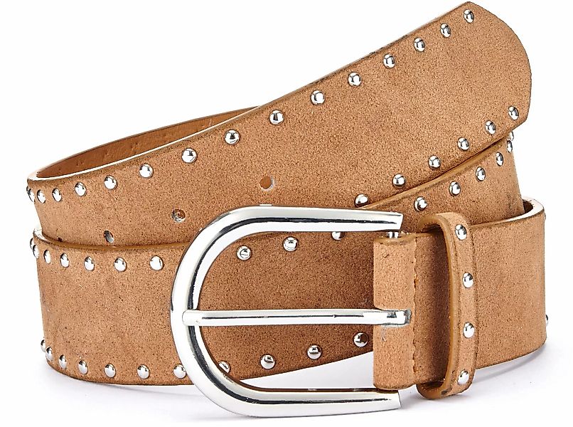 LASCANA Hüftgürtel "Nietengürtel", mit kleinen Nieten, Gürtel, Jeansgürtel, günstig online kaufen