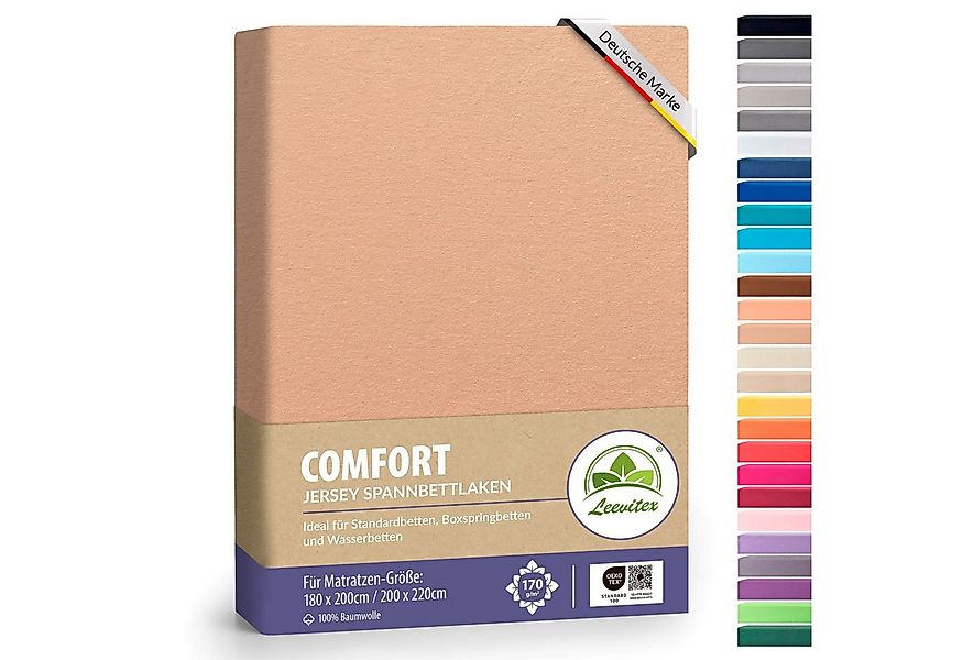 leevitex® Spannbettlaken Spannbettlaken Boxspringbett & Wasserbett Spannbet günstig online kaufen