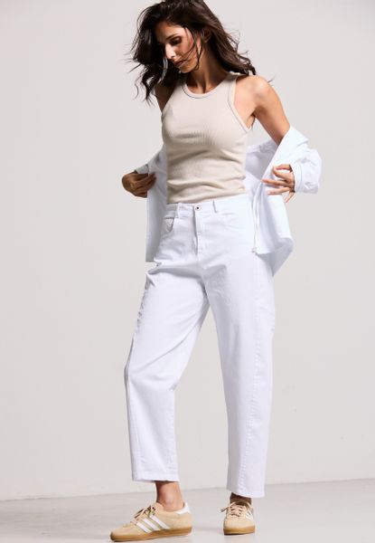 Andijamo-Fashion Chinos BARREL LEG PANTS dezente günstig online kaufen