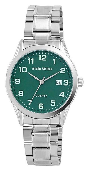 Alain Miller Quarzuhr 2800104 Edelstahlarmband, Datumsanzeige, D: 40mm, Bas günstig online kaufen