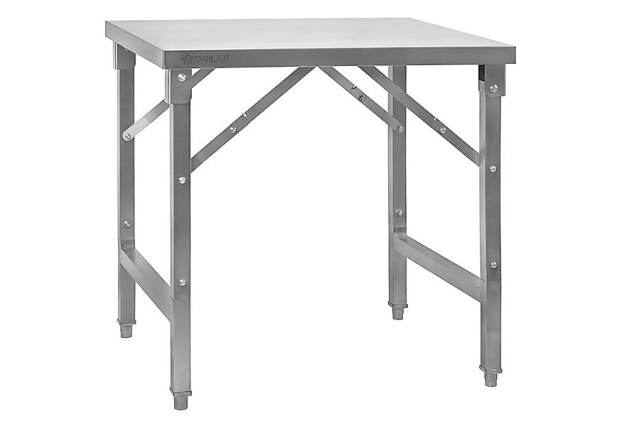 Mahlzeit Küchentisch Edelstahltisch, 80 x 70 x 80,5 cm, Arbeitstisch, Servi günstig online kaufen