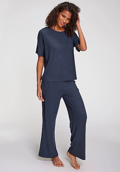 s.Oliver Pyjamahose Aus weicher Rippqualität günstig online kaufen