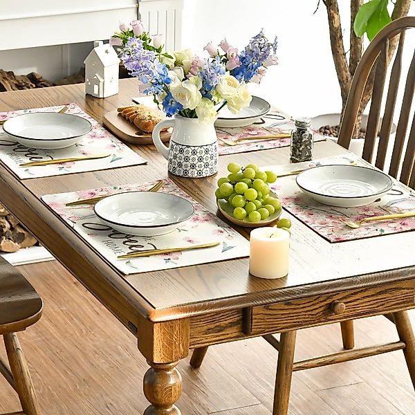 Coonoor Tischläufer Leinen-Tischdecke und Platzsets Set, günstig online kaufen