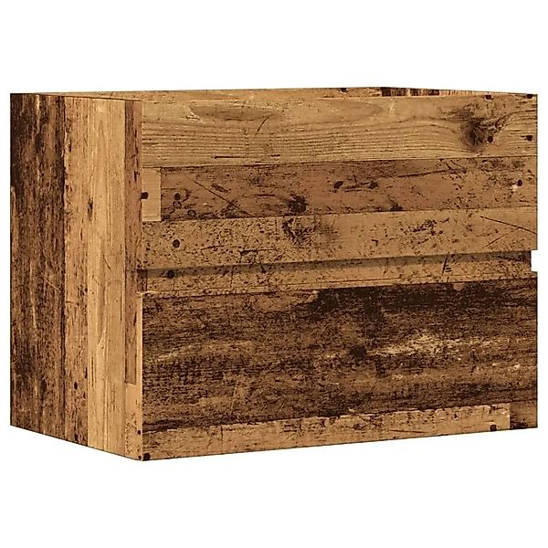 vidaXL Badschrank Altholz-Optik 60x38,5x45 cm Holzwerkstoff 856243 günstig online kaufen