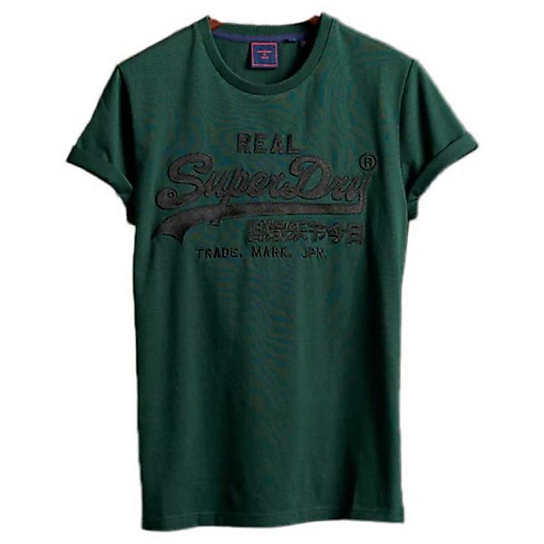 Superdry Vintage Logo Embroidery Kurzarm T-shirt M Pine günstig online kaufen